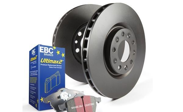 Disc Brake Pad & Rotor Kit Front UD1543+RK7629 S1KF - EBC Brakes 2017-20 Genesis G70 4Cyl 2.0L and more