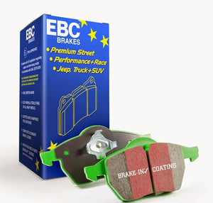 Disc Brake Pad Set Rear Street Sport Greenstuff FMSI D1284 - EBC Brakes 2017-20 Genesis G70 4Cyl 2.0L and more