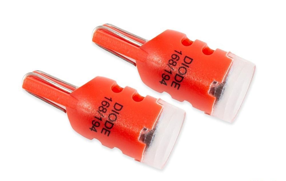 Bulbs Pair Red LED 194 HP3 DD0023P - Diode Dynamics 2017-20 Genesis G70 4Cyl 2.0L and more