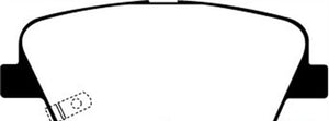 Disc Brake Pad Set Rear Street Sport Greenstuff FMSI D1284 - EBC Brakes 2017-20 Genesis G70 4Cyl 2.0L and more