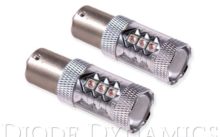 Bulb Single Red LED 1156 XP80 - Diode Dynamics 2017-20 Genesis G70 4Cyl 2.0L and more