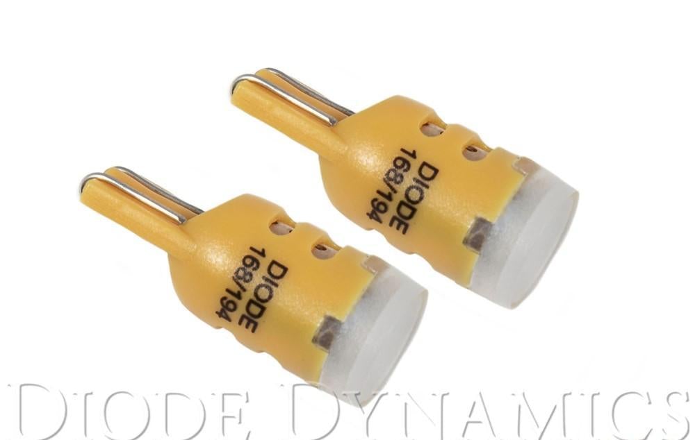 Bulbs Pair Amber LED 194 HP5 DD0025P - Diode Dynamics 2017-20 Genesis G70 4Cyl 2.0L and more