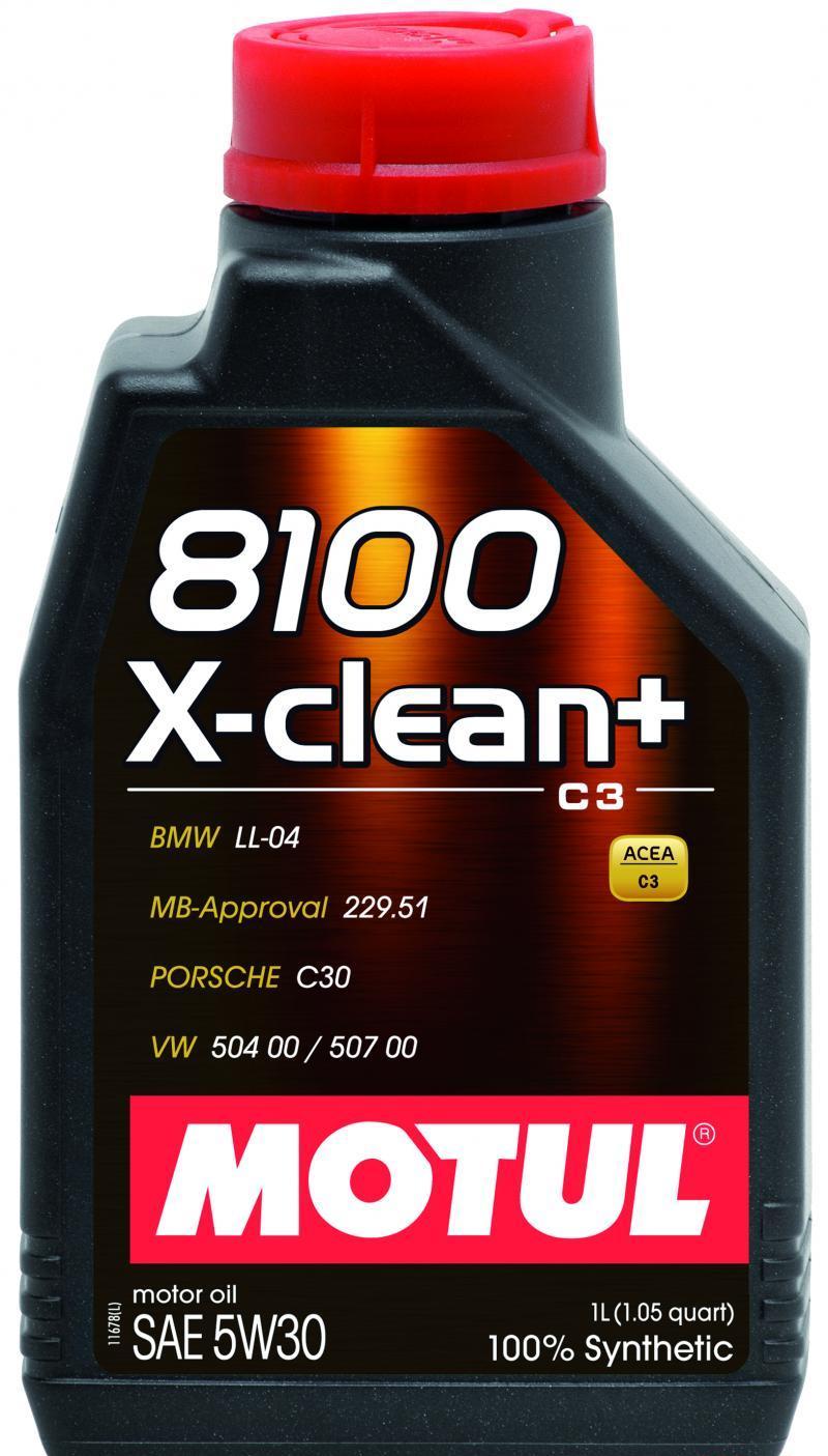 Synthetic Engine Oil 1l 5W30 8100 X-CLEAN - MOTUL 2017-20 Genesis G70 4Cyl 2.0L and more