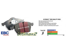 Load image into Gallery viewer, Disc Brake Pad Set Rear Ultimax OEM PLUS FMSI D1551 - EBC Brakes 2017-18 Genesis G80 V6 3.8L and more
