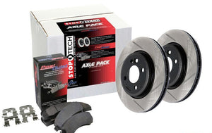 Street Axle Pack Front Slotted - StopTech 2017-20 Genesis G70 4Cyl 2.0L and more
