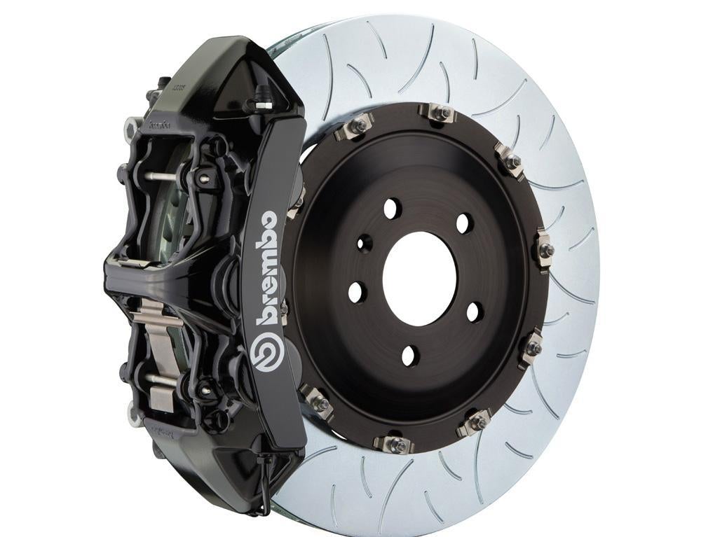 Big Brake Kit Front 380x34 6 Piston 2 Piece Black Brembo Slotted TYPE-3 GT - Brembo Brakes 2017-19 Genesis G80  and more