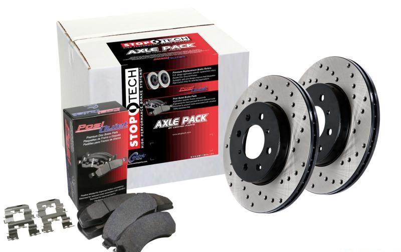 Street Axle Pack Rear Drilled - StopTech 2017-20 Genesis G70 4Cyl 2.0L and more