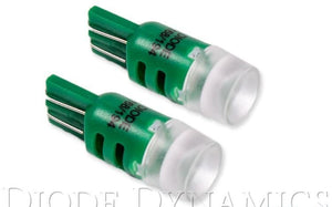 Bulbs Pair Green LED 194 HPHP3 - Diode Dynamics 2017-20 Genesis G70 4Cyl 2.0L and more