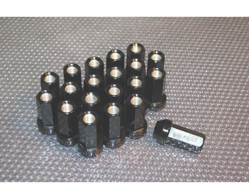 M12x1.25 Black Lug Nuts RS-Z - Work Wheels 2017-20 Genesis G70 4Cyl 2.0L and more