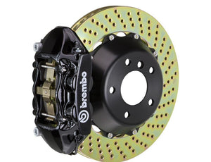 Big Brake Kit Rear 380x28 4 Piston 2 Piece Black Brembo Drilled GT - Brembo Brakes 2017-19 Genesis G80  and more