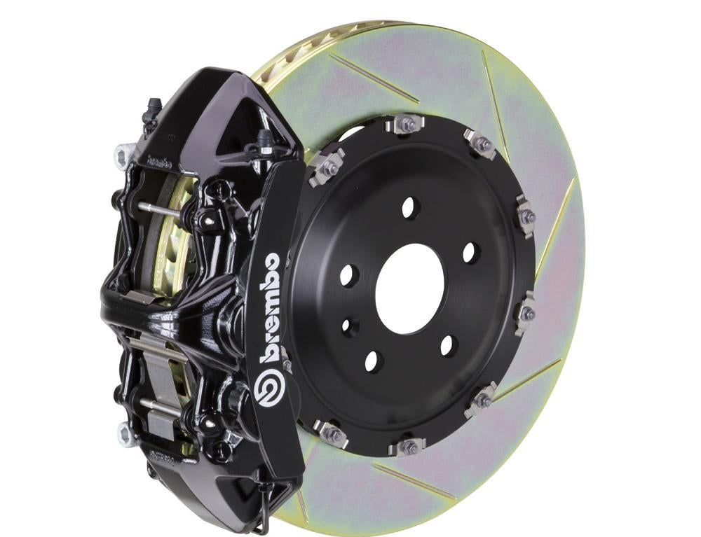 Big Brake Kit Front 380x34 6 Piston 2 Piece Black Brembo Slotted GT - Brembo Brakes 2017-19 Genesis G80  and more
