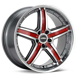 ASA AR9 With Spoke Inserts 19" Rims Machined w/Anthracite Accent - Genesis Coupe 2.0T