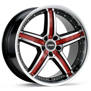 ASA AR9 With Spoke Inserts 18" Rims Machined w/Black Accent - Genesis Coupe 2.0T