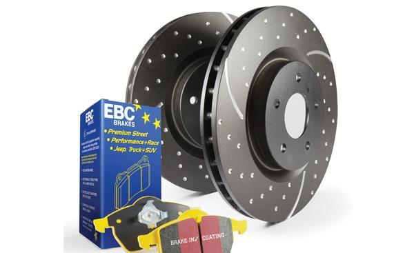 Disc Brake Pad & Rotor Kit Front DP41809R+GD7727 S5KF - EBC Brakes 2017-20 Genesis G70 4Cyl 2.0L and more