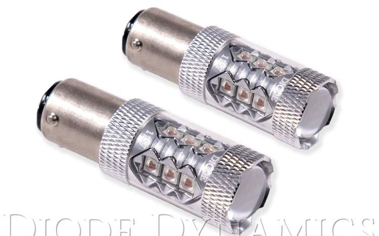 Bulbs Pair Red LED 1157 XP80 - Diode Dynamics 2017-20 Genesis G70 4Cyl 2.0L and more