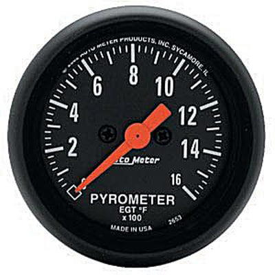 Autometer Z Series Full Sweep Electric Pyrometer gauge 2 1/16
