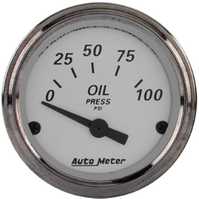 Autometer American Platinum Short Sweep Electric Oil Pressure Gauges 2 1/16