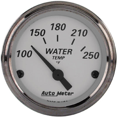 Autometer American Platinum Short Sweep Electric Water Temperature Gauges 2 1/16