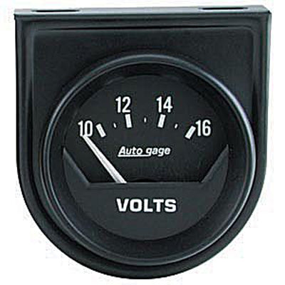 Autometer Auto Gage Short Sweep Electric Voltmeter gauge 2 1/16