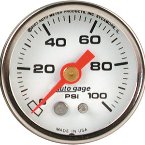 Autometer Autogage Mechanical Fuel Pressure Gauge 1 1/2" (38.1mm)