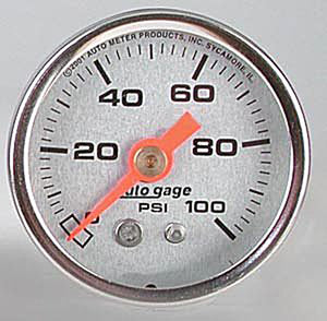 Autometer Autogage Mechanical Fuel Pressure Gauge 1 1/2" (38.1mm)