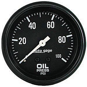 Autometer Autogage Mechanical Oil Pressure gauge 2 5/8" (66.7mm)