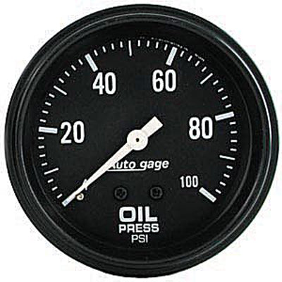Autometer Autogage Mechanical Oil Pressure gauge 2 5/8