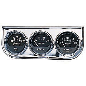 Autometer Autogage Mechanical Three-Gauge 2 1/16" (52.4mm)