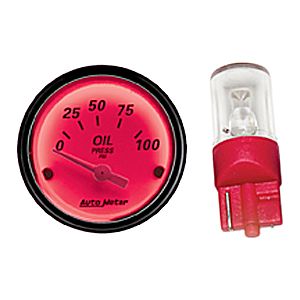 Autometer Bulbs & Sockets LED Replacement Bulb Kits Red Accessories