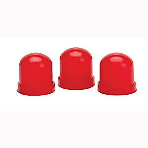 Autometer Bulbs & Sockets Light Bulb Covers 3 Pack - Red Accessories