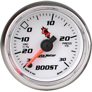 Autometer C2 Full Sweep Electric Boost / Vacuum gauge 2 1/16