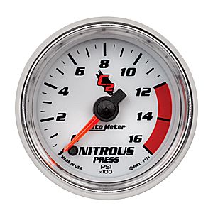 Autometer C2 Full Sweep Electric Nitrous Pressure gauge 2 1/16" (52.4mm)