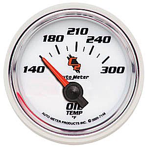 Autometer C2 Short Sweep Electric Oil Temperature gauge 2 1/16" (52.4mm)