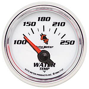 Autometer C2 Short Sweep Electric Water Temperature gauge 2 1/16