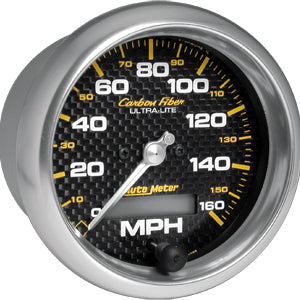 Autometer Carbon Fiber In-Dash Tachs & Speedos Speedometer gauge 3 3/8