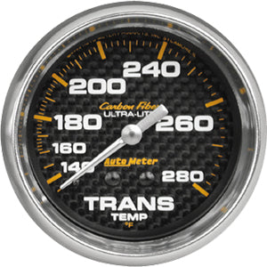 Autometer Carbon Fiber Mechanical Trans Temperature gauge 2 5/8" (66.7mm)