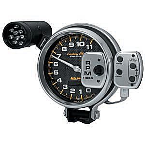 Autometer Carbon Fiber Pedestal Mount Tachs Tachometer gauge 5" (127mm)