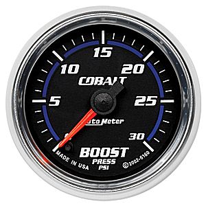 Autometer Cobalt Full Sweep Electric Boost gauge 2 1/16