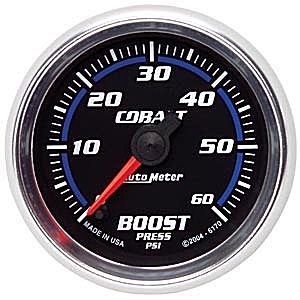 Autometer Cobalt Full Sweep Electric Boost gauge 2 1/16" (52.4mm)