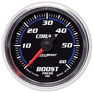 Autometer Cobalt Full Sweep Electric Boost gauge 2 1/16" (52.4mm)