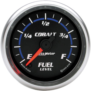 Autometer Cobalt Full Sweep Electric Fuel Level gauge 2 1/16" (52.4mm)