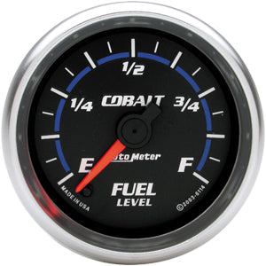 Autometer Cobalt Full Sweep Electric Fuel Level gauge 2 1/16