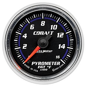 Autometer Cobalt Full Sweep Electric Pyrometer gauge 2 1/16" (52.4mm)