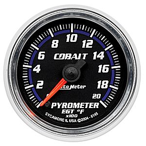 Autometer Cobalt Full Sweep Electric Pyrometer gauge 2 1/16" (52.4mm)