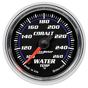 Autometer Cobalt Full Sweep Electric Water Temperature gauge 2 1/16" (52.4mm)