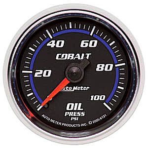 Autometer Cobalt Mechanical Oil Pressure gauge 2 1/16" (52.4mm)
