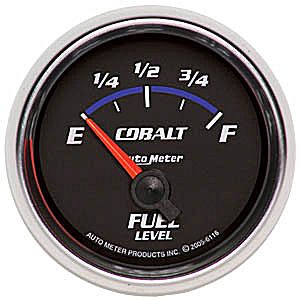 Autometer Cobalt Short Sweep Electric Fuel Level gauge 2 1/16" (52.4mm)