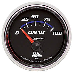 Autometer Cobalt Short Sweep Electric Oil Pressure gauge 2 1/16" (52.4mm)