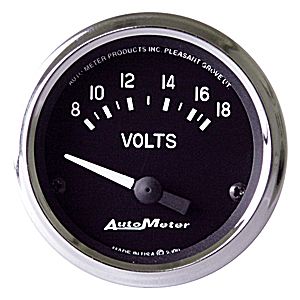 Autometer Cobra Short Sweep Electric Voltmeter gauge 2 1/16