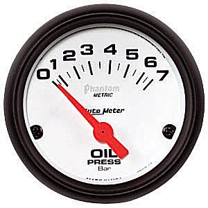 Autometer Metric Short Sweep Electric Oil Pressure gauge 2 1/16" (52.4mm)